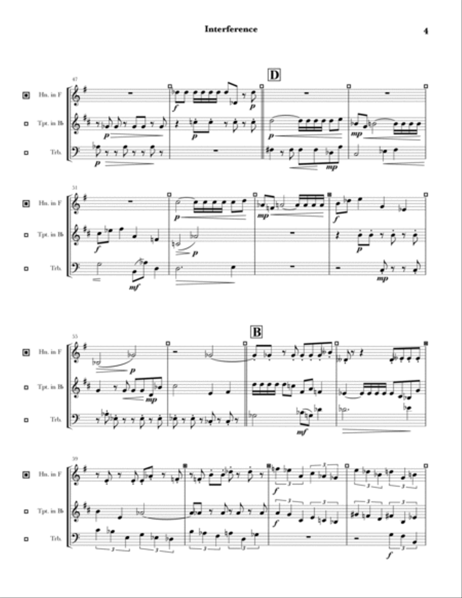 Interference Interference Chamber Music scores gallery preview page 4