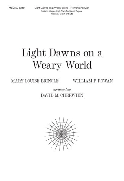 Light Dawns on a Weary World (Choral Score) image number null