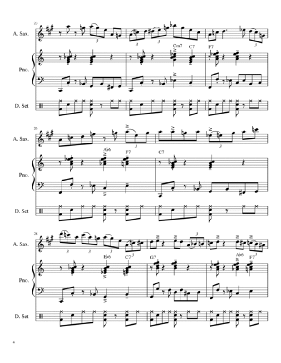 Moving On Jazz Ensemble scores gallery preview page 4