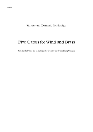 Five Carols for Wind and Brass