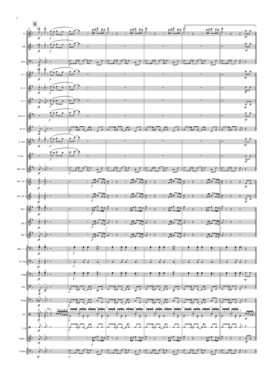 Sa To To Ka Lei for Concert/Wind Band SA scores gallery preview page 4