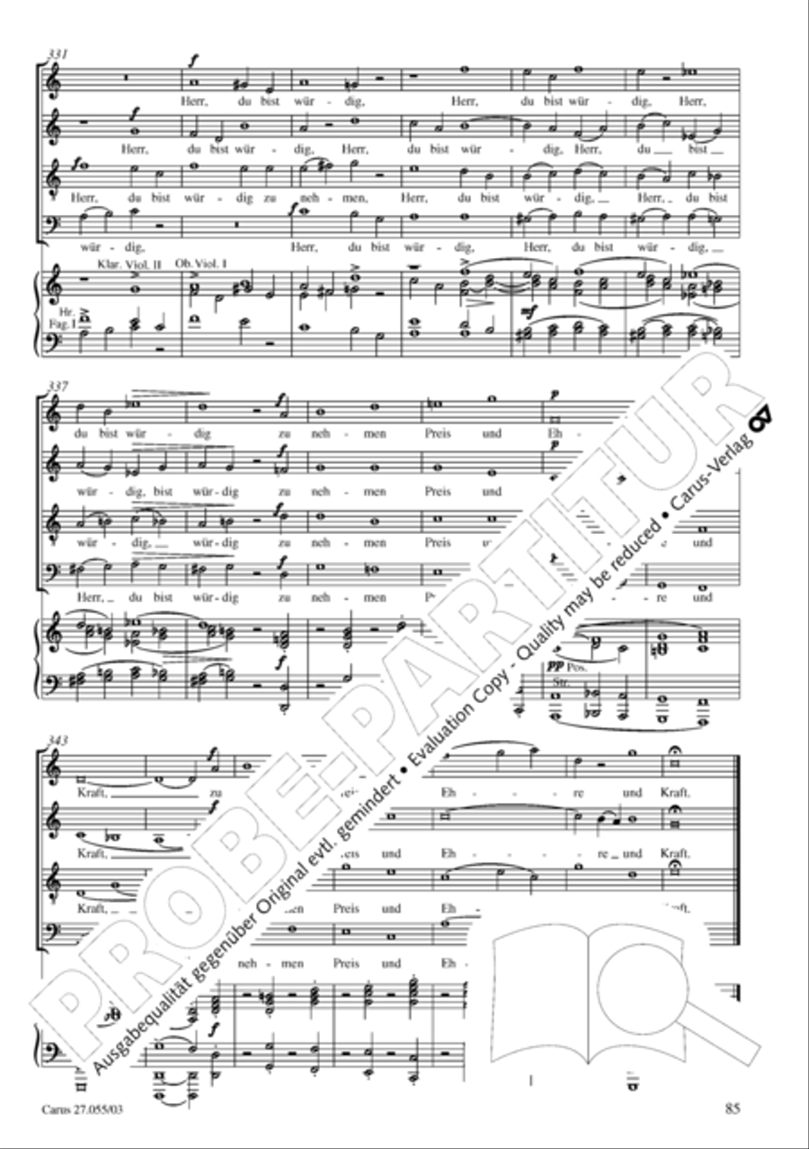 Ein Deutsches Requiem (German Requiem) 4-Part scores gallery preview page 88