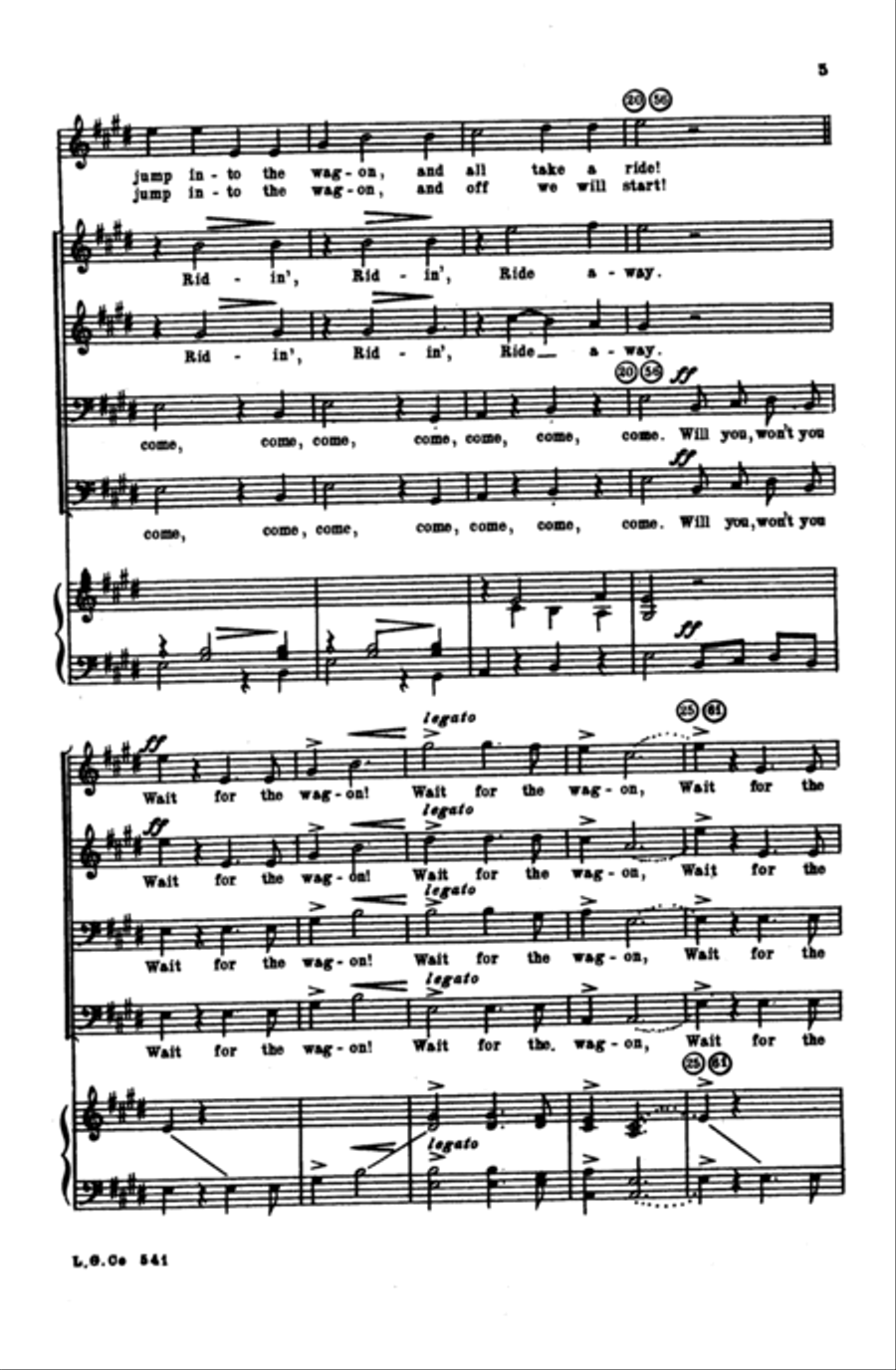 Wait for the Wagon Men's Choir scores gallery preview page 10
