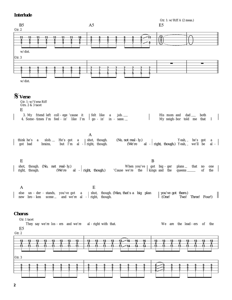She's Kinda Hot She's Kinda Hot Electric Guitar scores gallery preview page 2