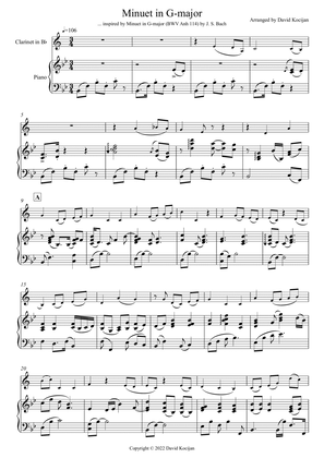 Minuet in G-major - EASY (clarinet & piano)