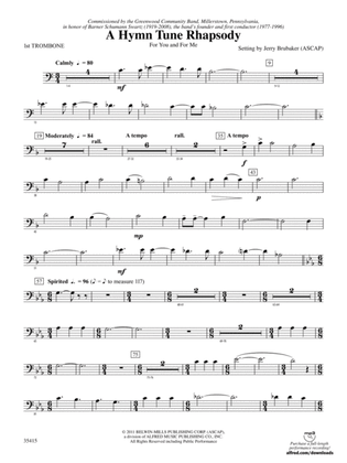 A Hymn Tune Rhapsody: 1st Trombone