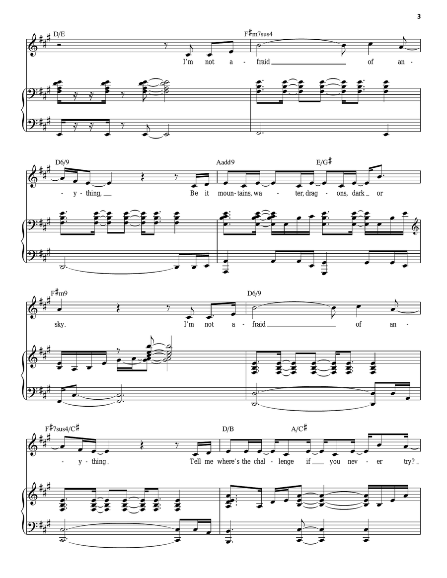 I'm Not Afraid Of Anything (from Songs for a New World) Piano, Vocal scores gallery preview page 3