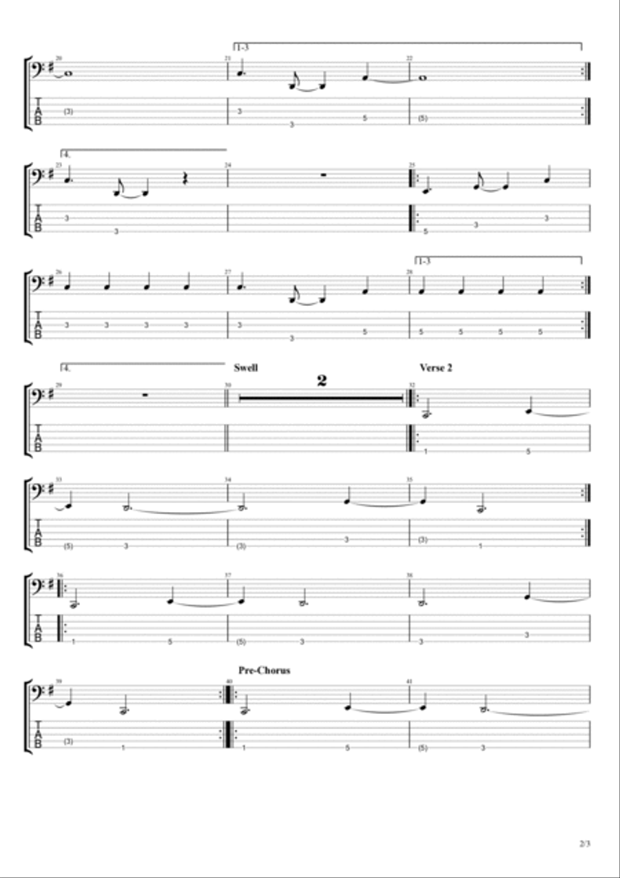 Where Are U Now Bass Guitar scores gallery preview page 2