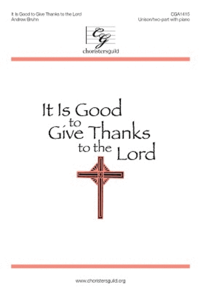 It Is Good to Give Thanks to the Lord image number null