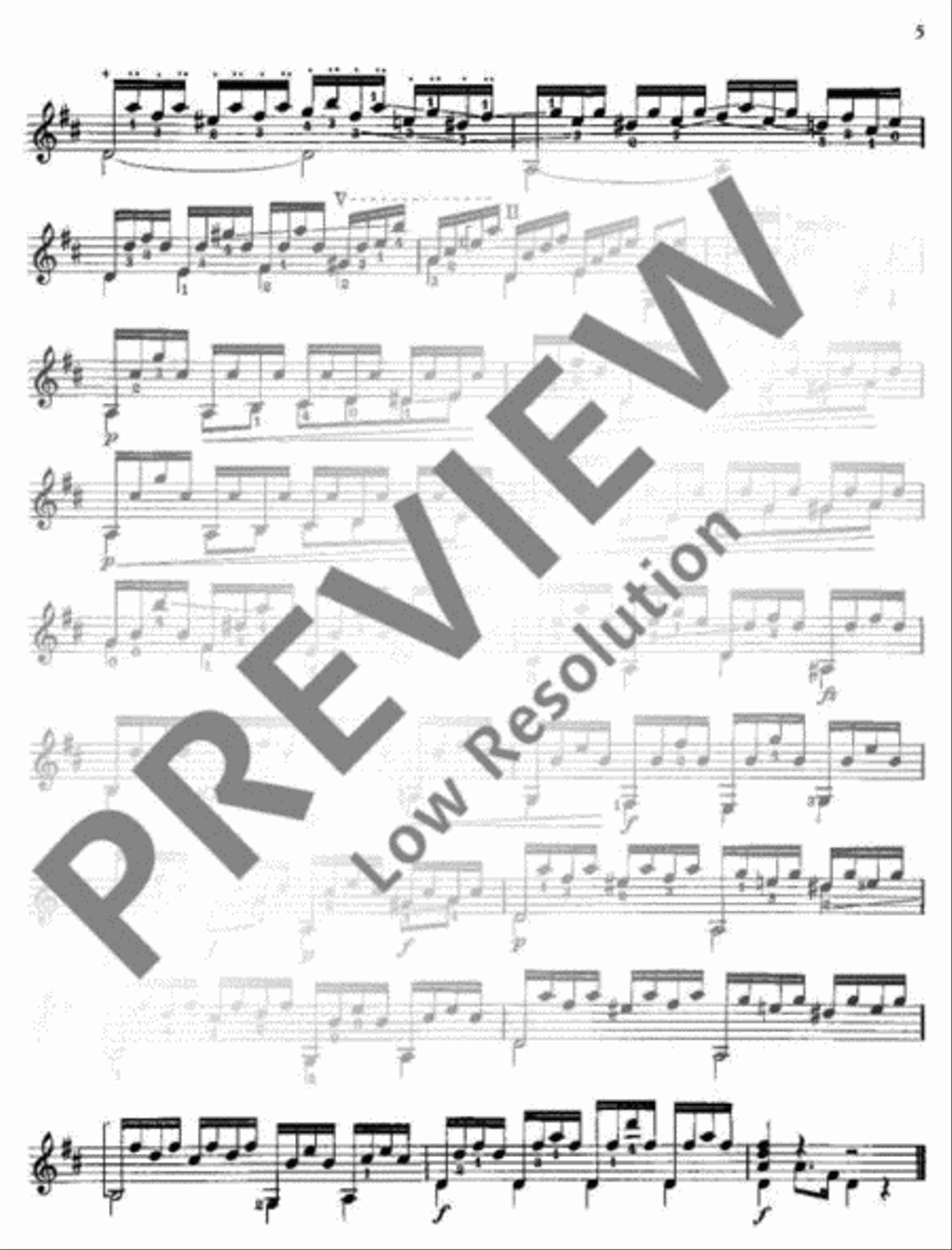 Preludes Classical Guitar scores gallery preview page 6