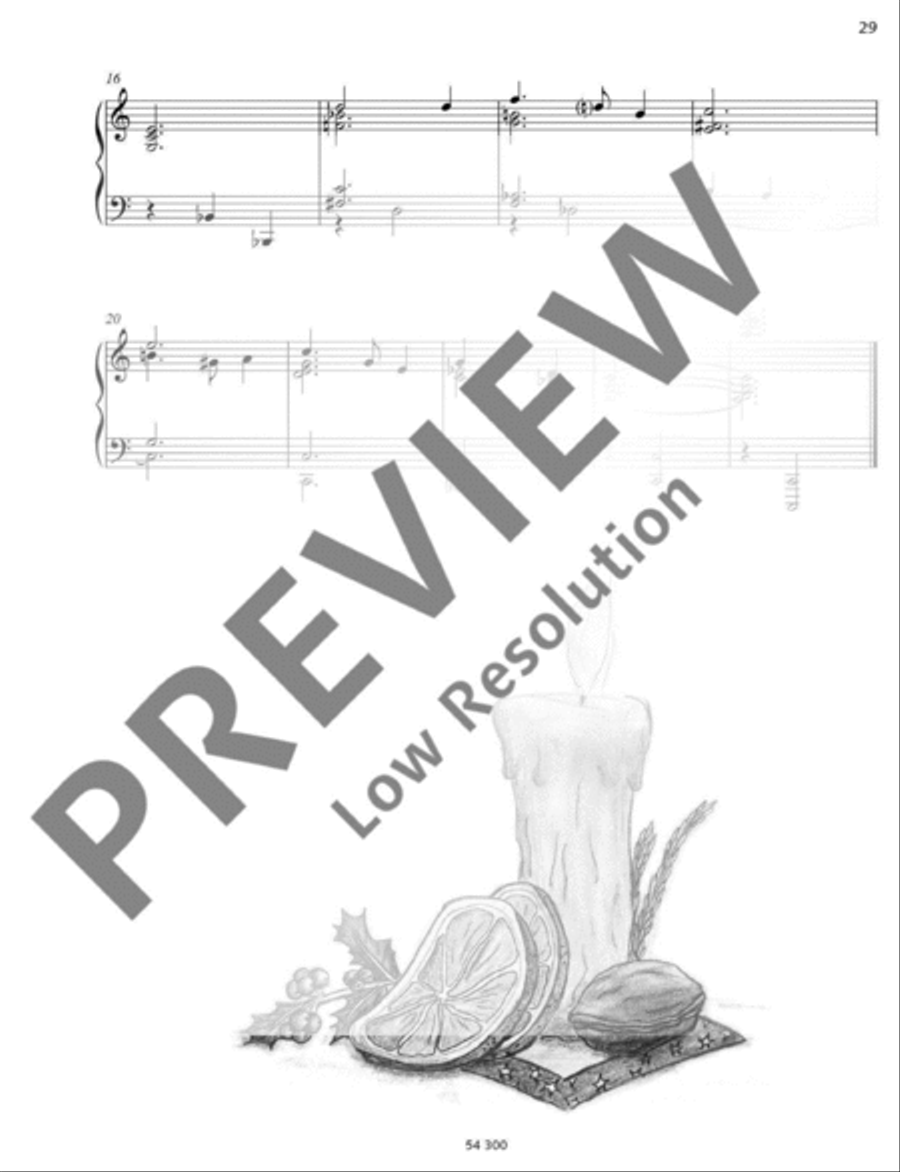Silent Night Piano Solo scores gallery preview page 3