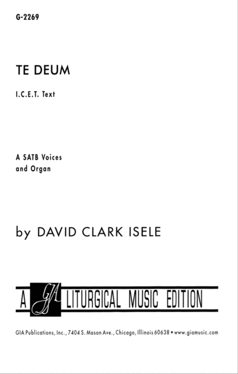 Te Deum Te Deum 4-Part scores gallery preview page 1