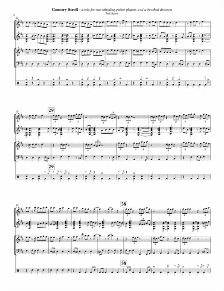 A Country Stroll Small Ensemble scores gallery preview page 2
