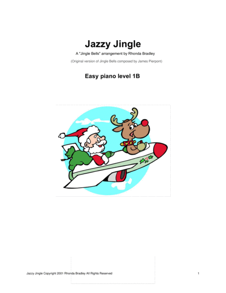 Jazzy Jingle ( Jingle Bells ) Easy Piano image number null