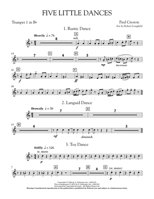 Five Little Dances - Bb Trumpet 1