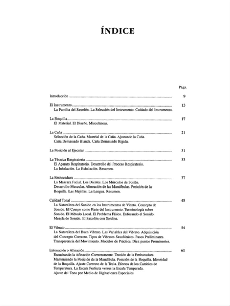 El Arte de Tocar el Saxofón Saxophone scores gallery preview page 2
