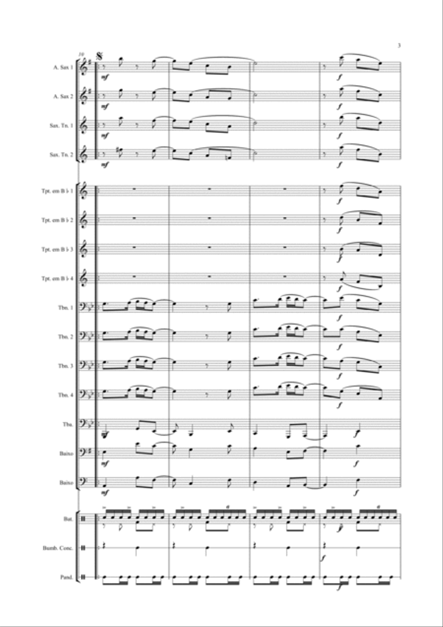 Saculejo Marching Band scores gallery preview page 3