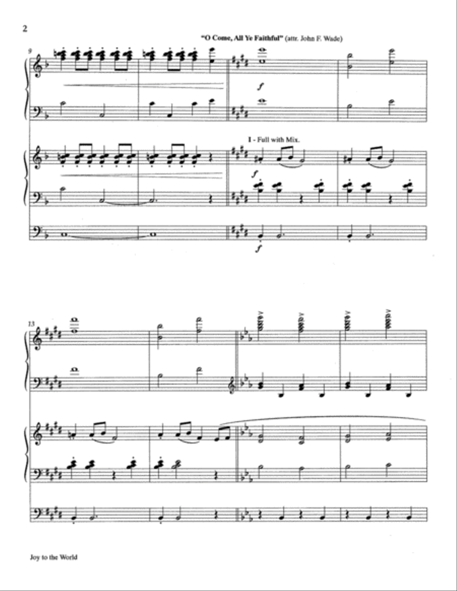 Joy to the World Joy to the World 4-Part scores gallery preview page 3