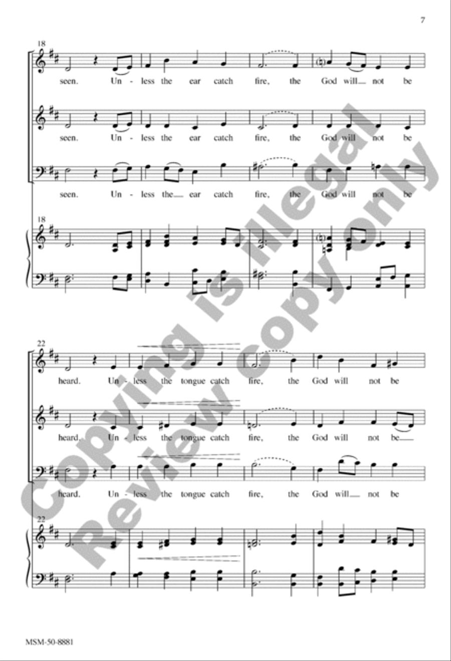 Pentecost (Choral Score) 3-Part scores gallery preview page 6