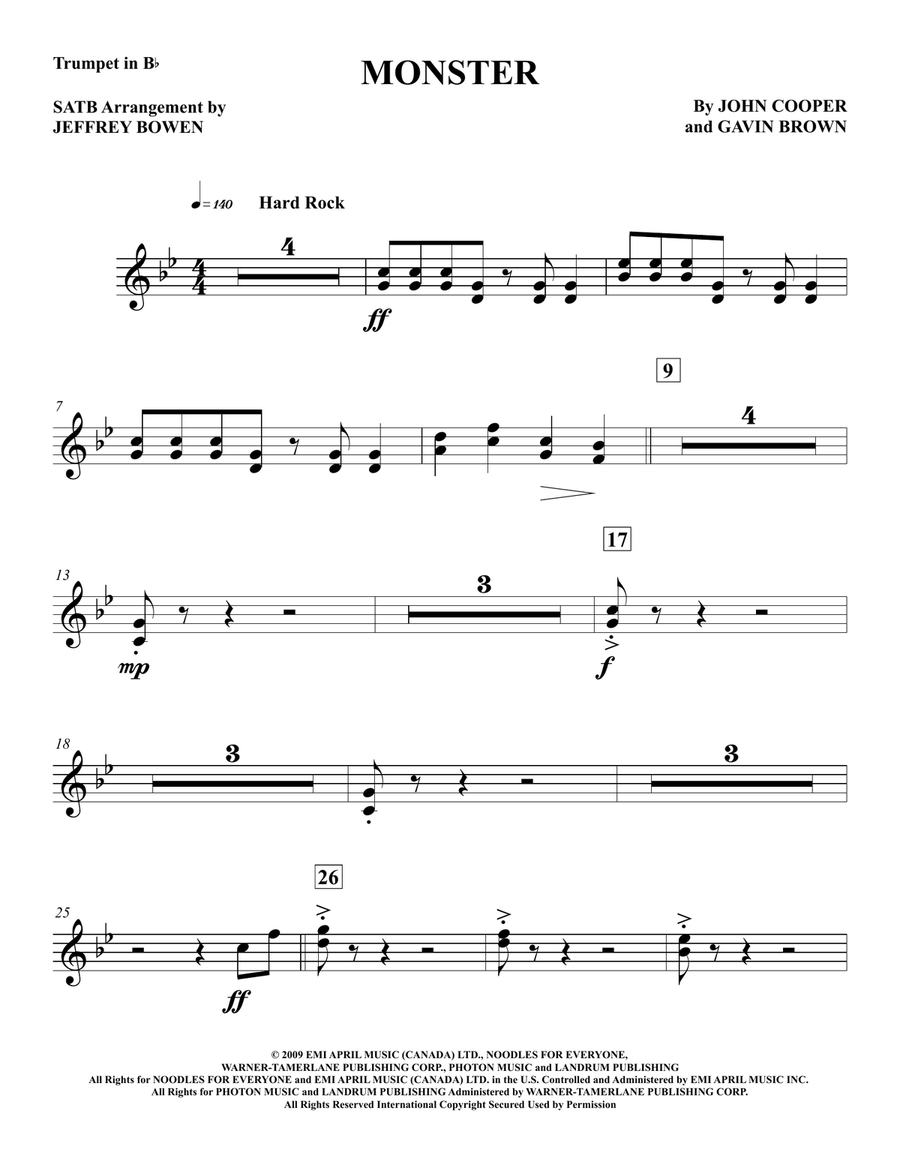 Monster Concert Band scores gallery preview page 1