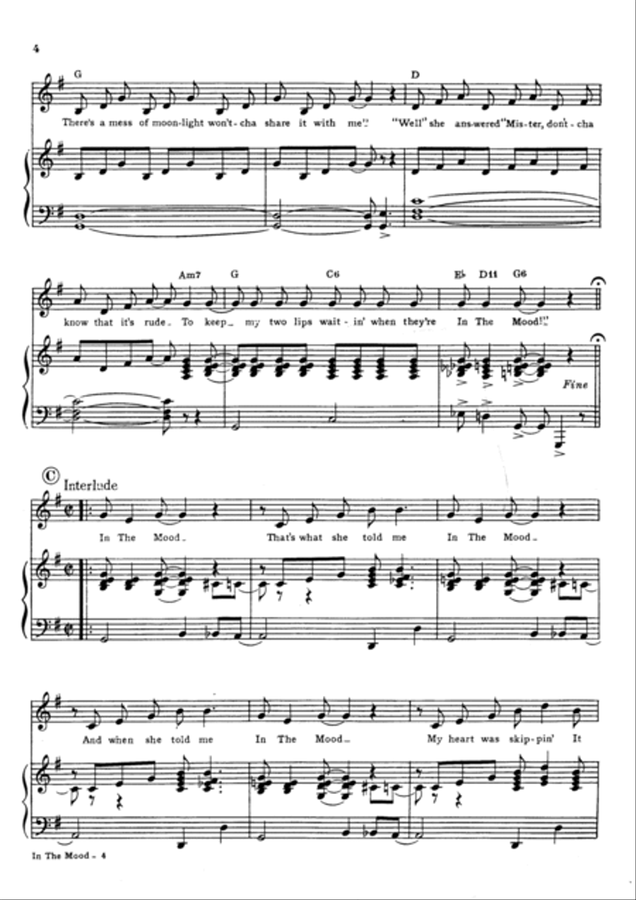In the Mood Voice scores gallery preview page 4