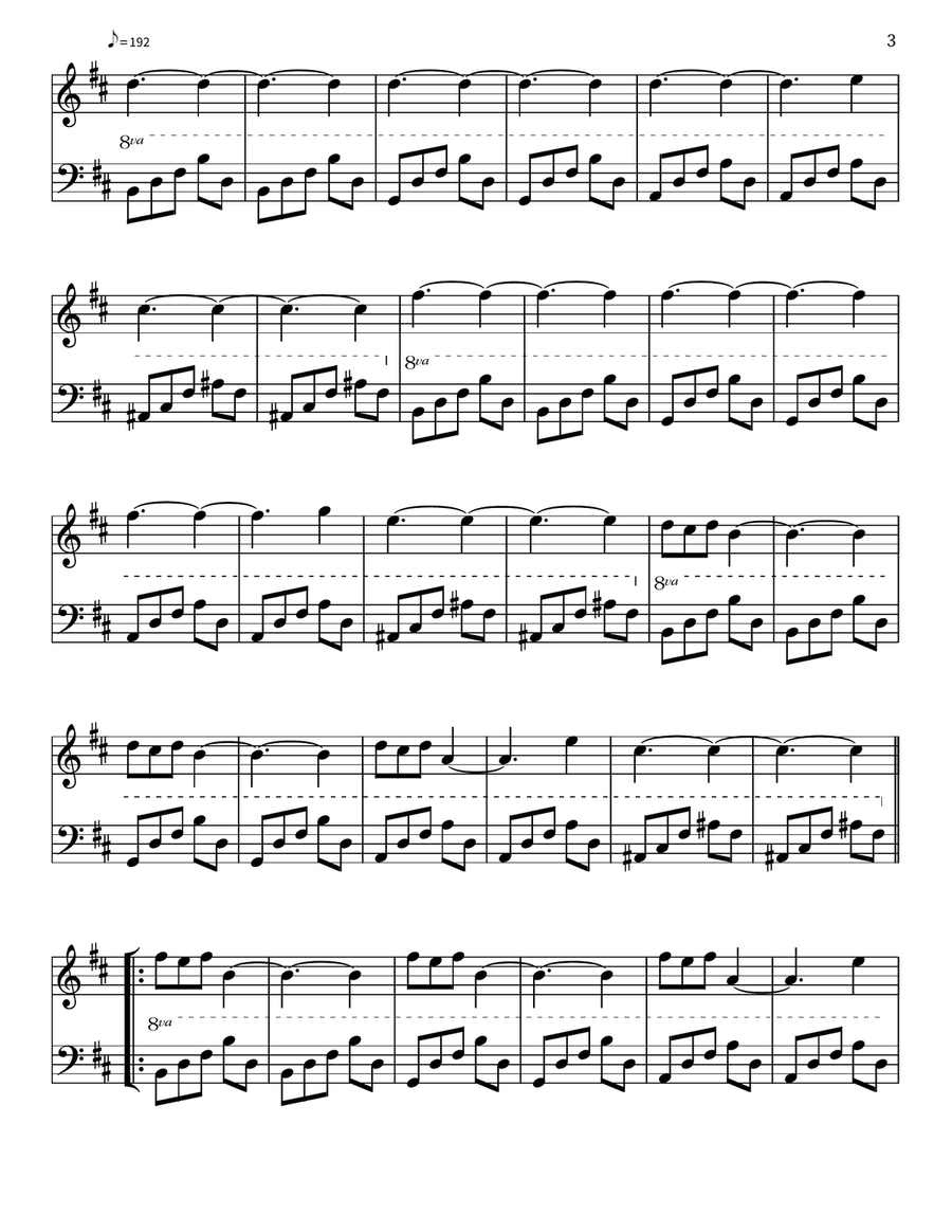 Rain, In Your Black Eyes Piano scores gallery preview page 3