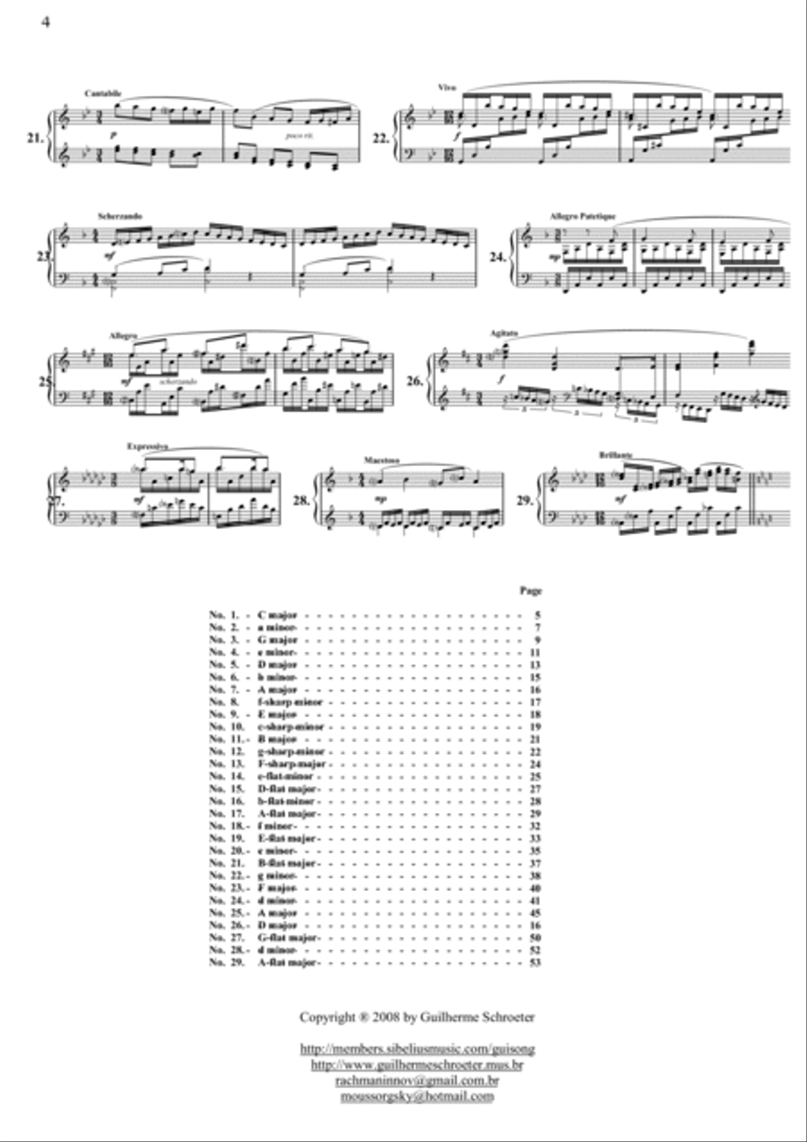 29 Preludes Piano Solo scores gallery preview page 4