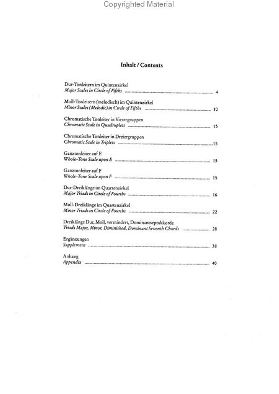 Tonleitern und Akkordstudien Double Bass scores gallery preview page 3