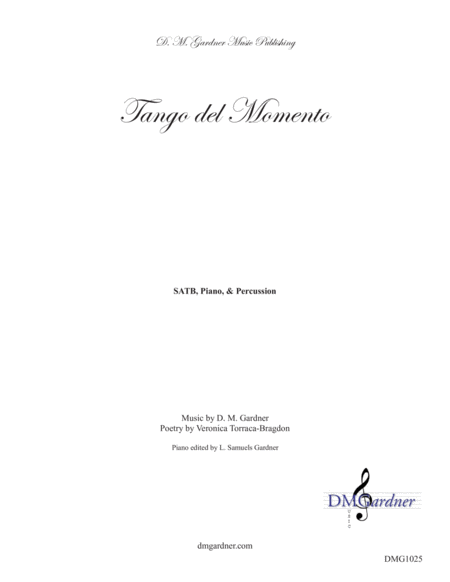 Tango del Momento 4-Part - Digital Sheet Music
