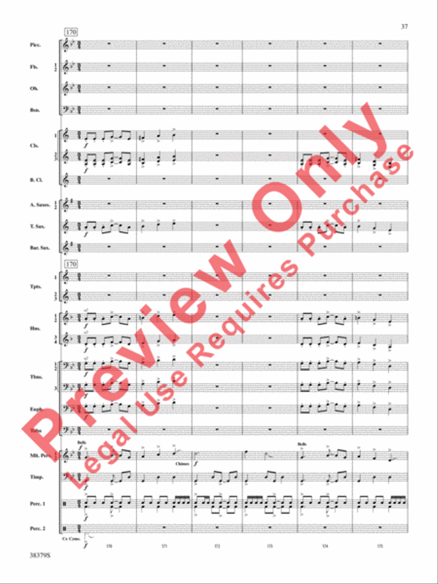 Vision Quest Concert Band scores gallery preview page 38