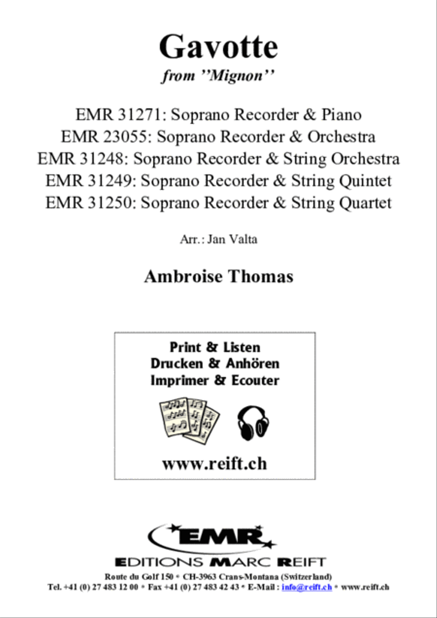 Gavotte Soprano Recorder scores gallery preview page 2