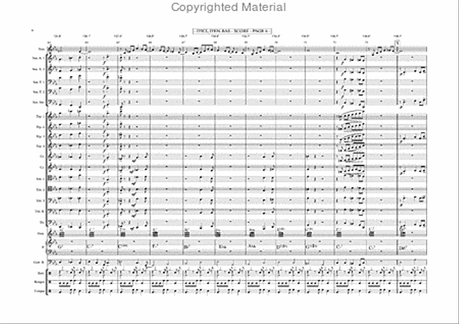 D'ici d'en bas Jazz Ensemble scores gallery preview page 17
