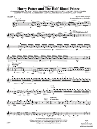 Harry Potter and the Half-Blood Prince, Concert Suite from: 2nd Violin