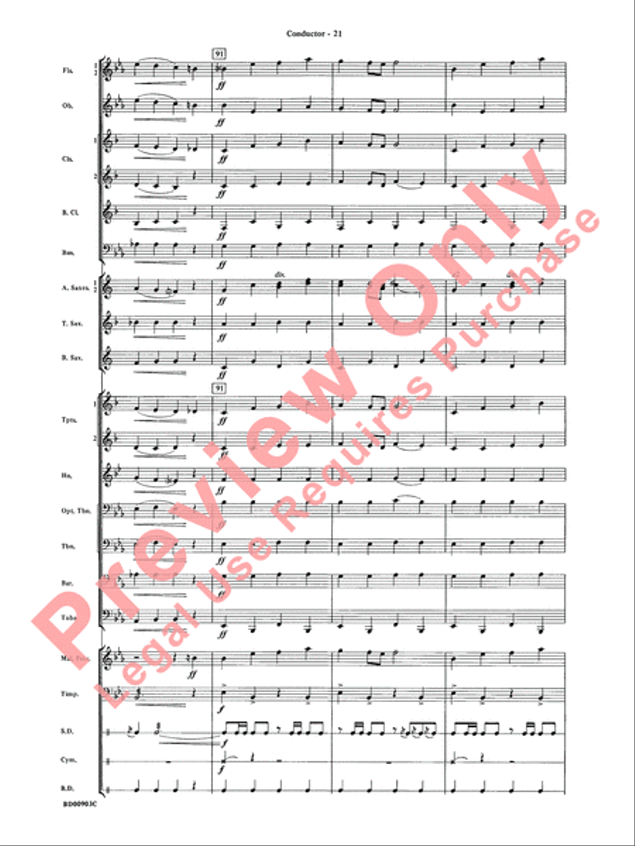 Crestar Overture Crestar Overture Concert Band scores gallery preview page 24
