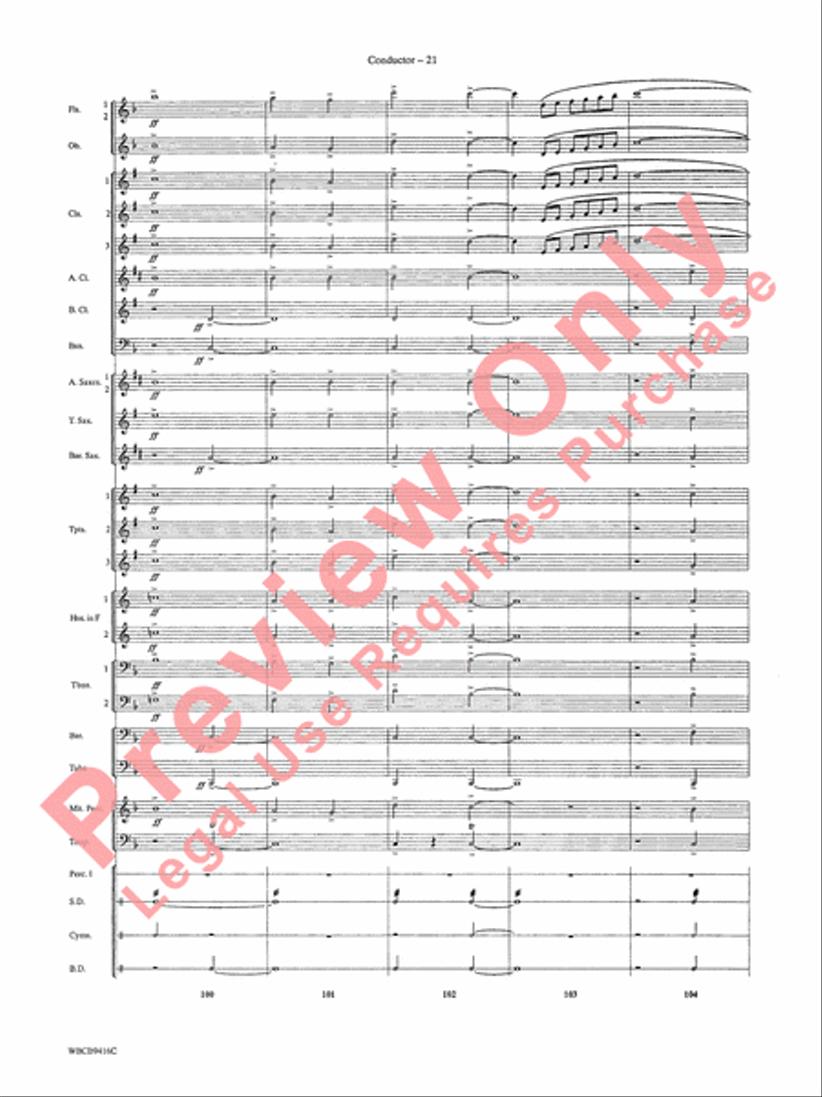 Strike Up the Band Concert Band scores gallery preview page 23