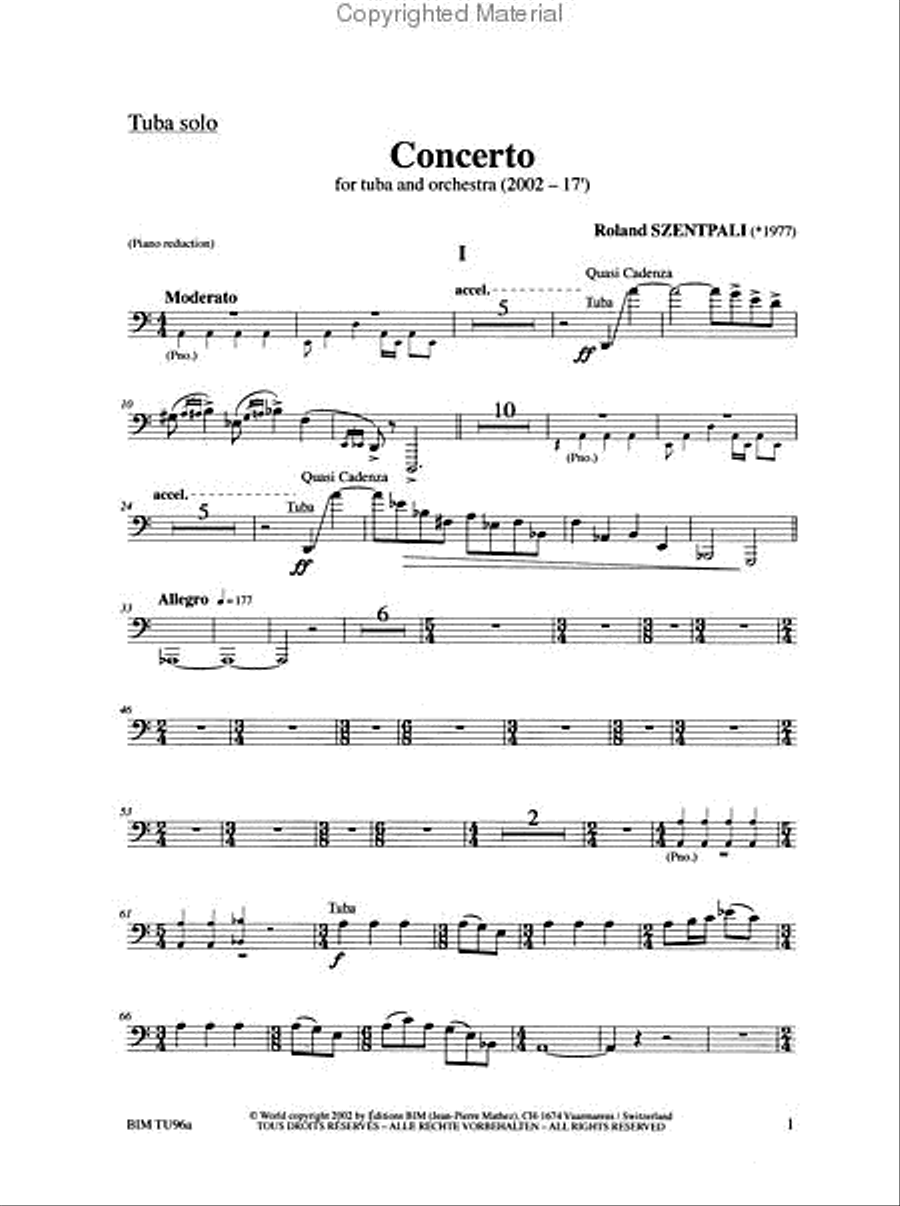Concerto Tuba scores gallery preview page 4