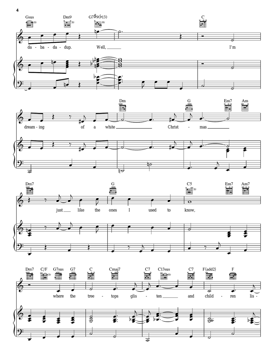 White Christmas A Cappella scores gallery preview page 4