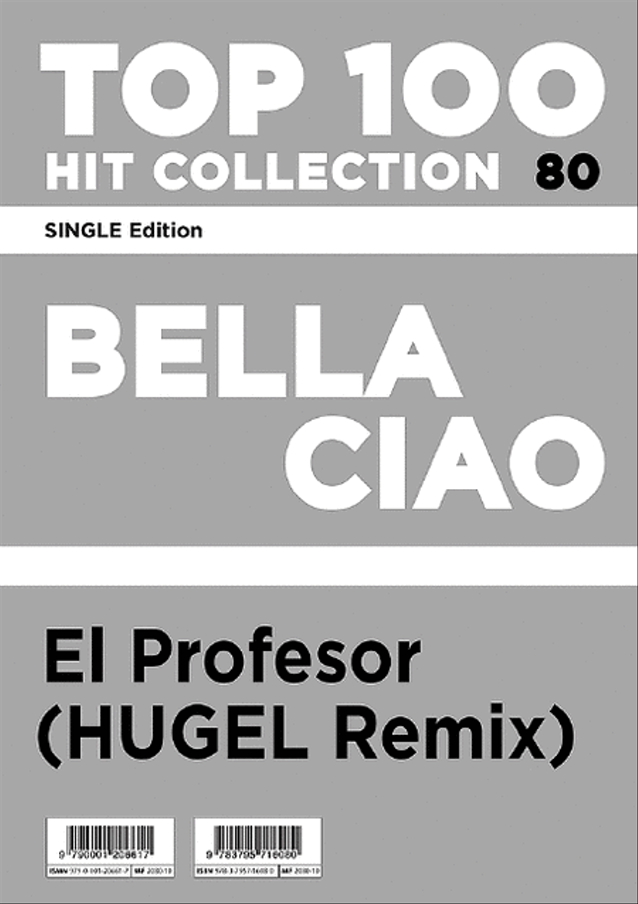 Bella Ciao - El Profesor (HUGEL Remix) Piano scores gallery preview page 1