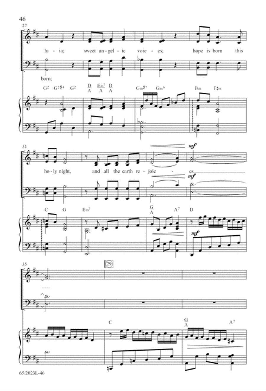 Child of Hope 4-Part scores gallery preview page 47