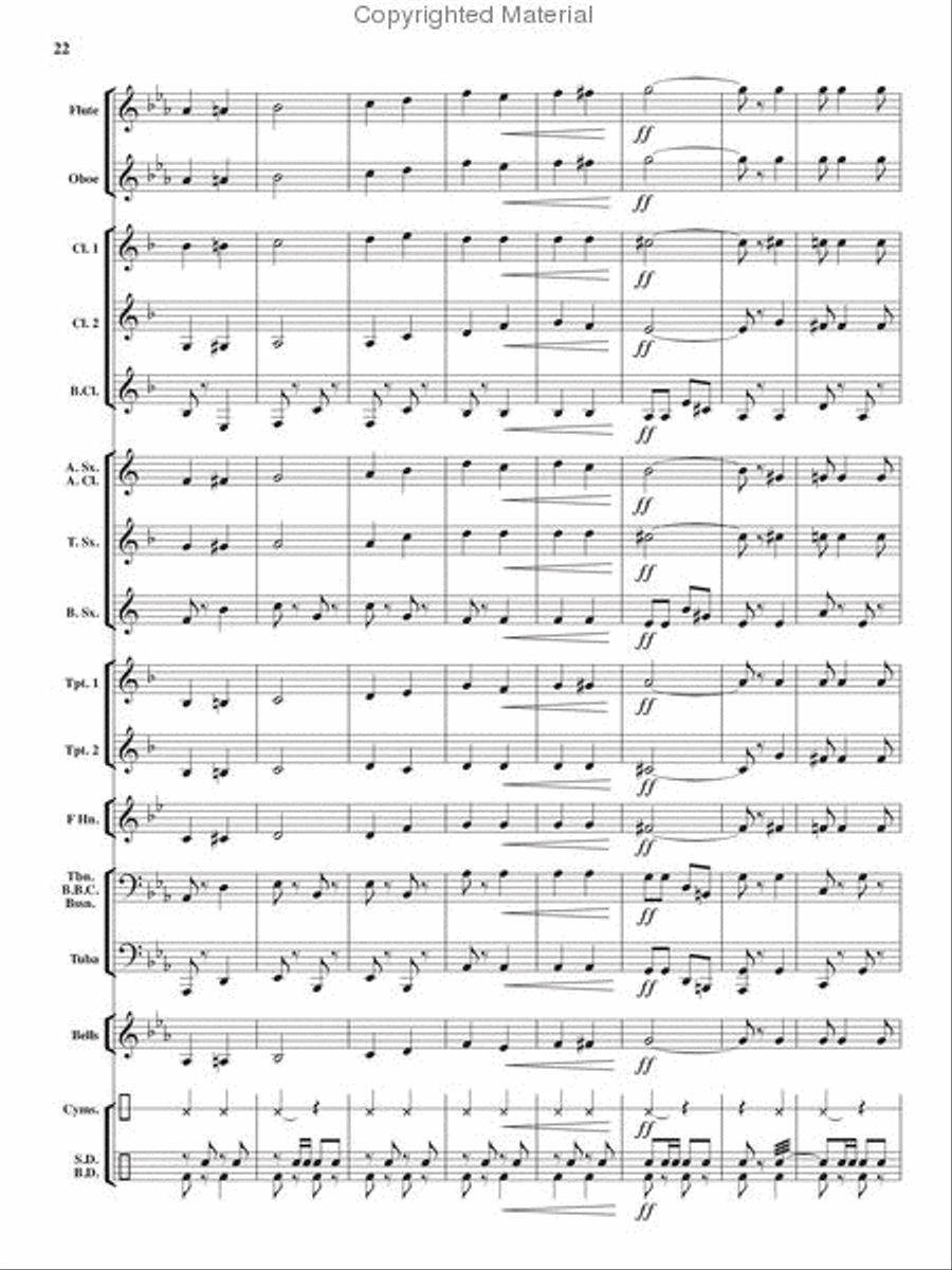 Heroes On Parade Concert Band scores gallery preview page 21