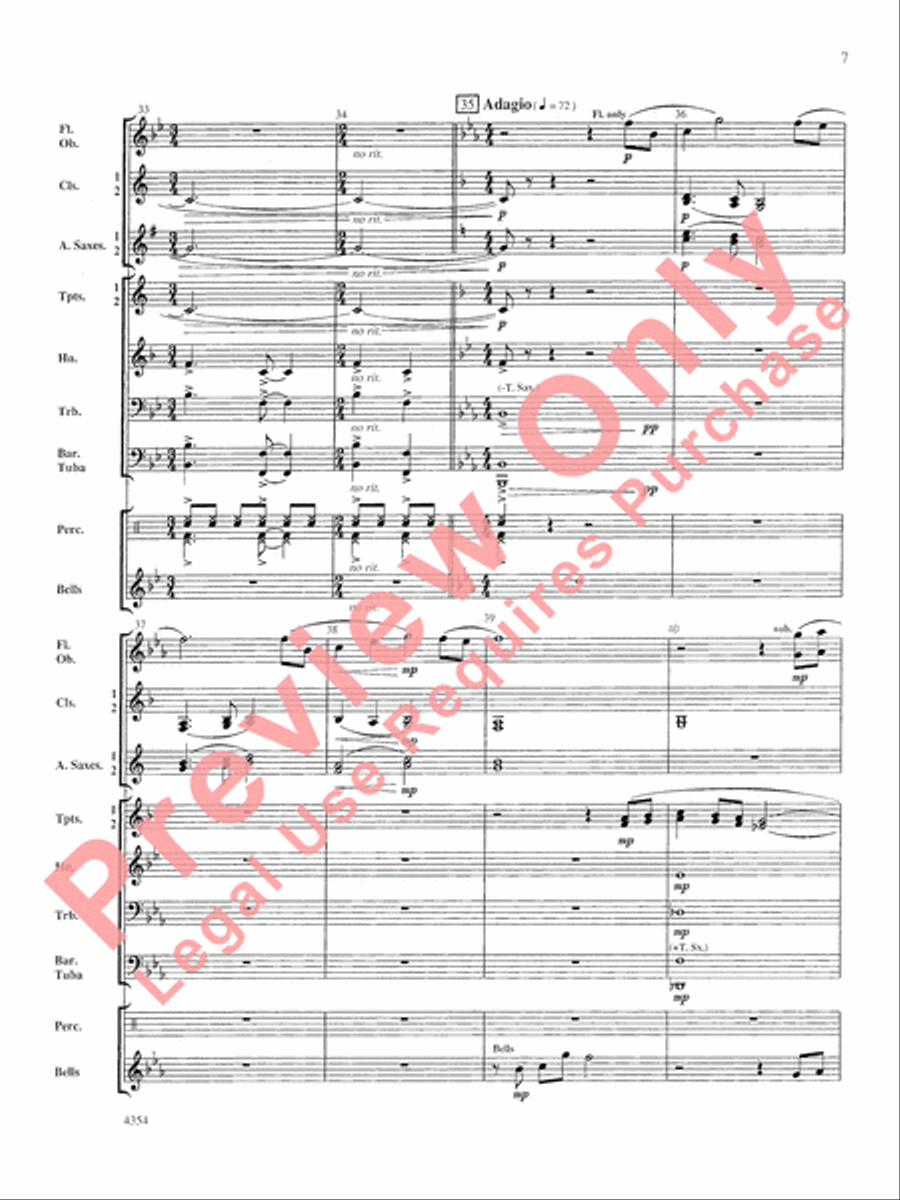 Grant County Celebration Concert Band scores gallery preview page 8