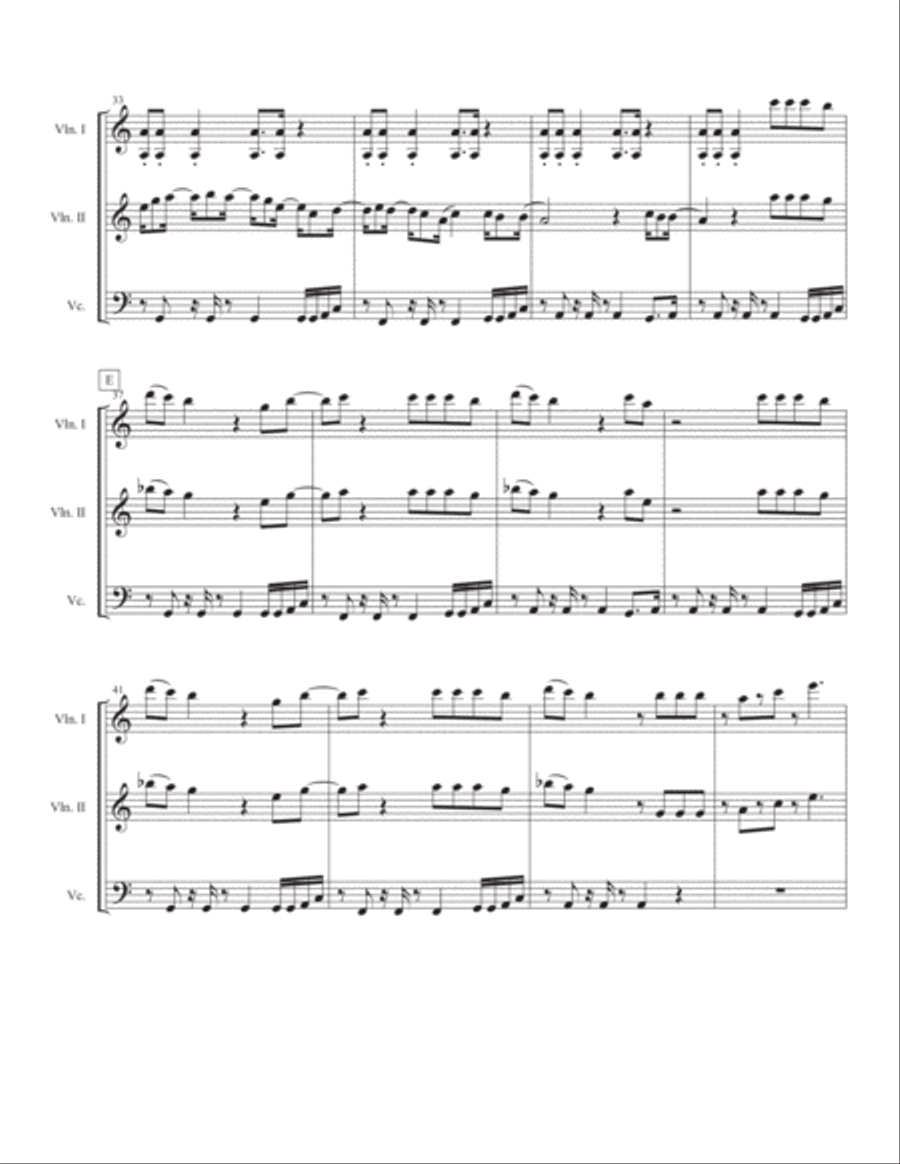 Can't Feel My Face Can't Feel My Face String Trio scores gallery preview page 4
