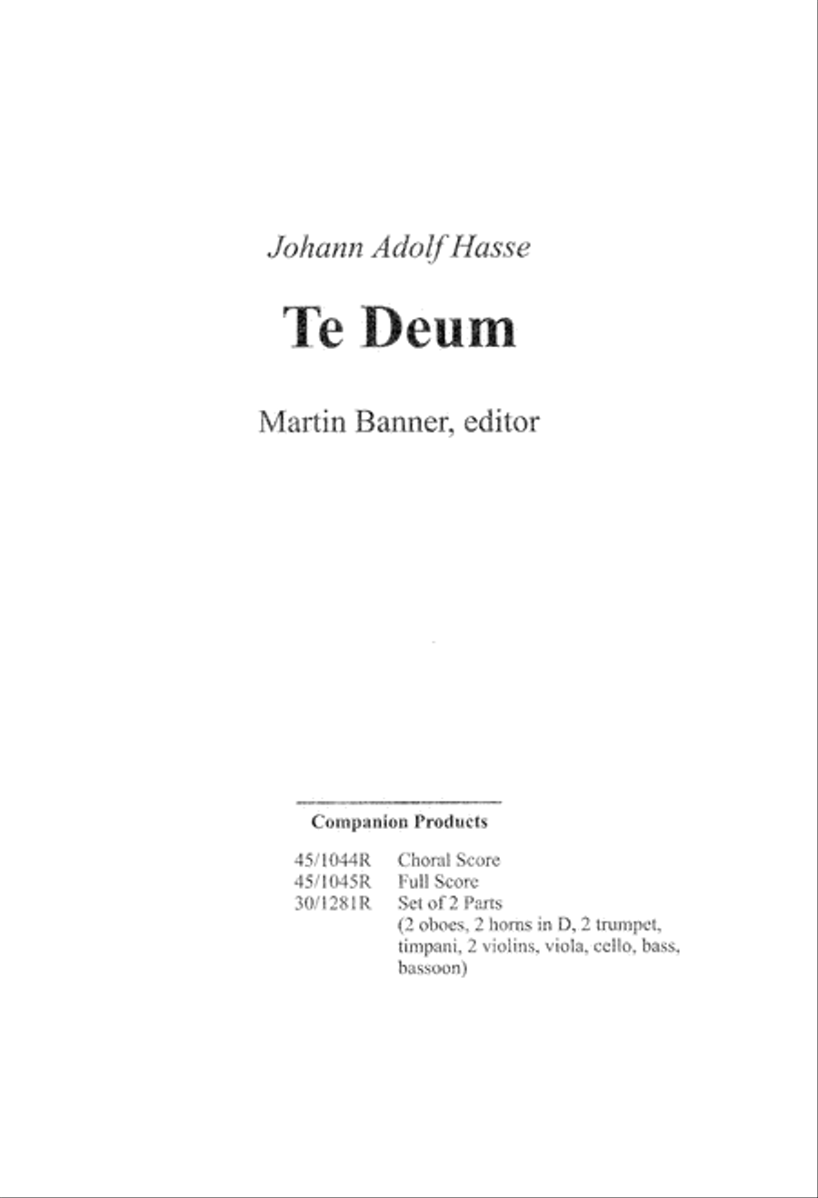 Te Deum Choral Score Te Deum Choral Score 4-Part scores gallery preview page 3