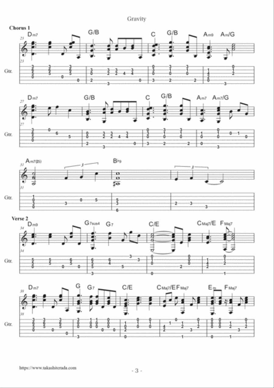 Gravity Electric Guitar scores gallery preview page 3