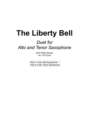 Book cover for The Liberty Bell. Duet for Alto and Tenor Saxophone