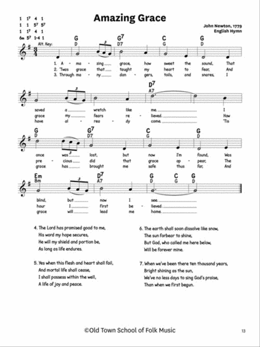 Old Town School of Folk Music Songbook – 2nd Edition Collection / Songbook scores gallery preview page 13