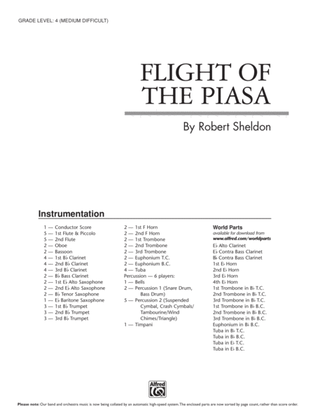 Book cover for Flight of the Piasa: Score