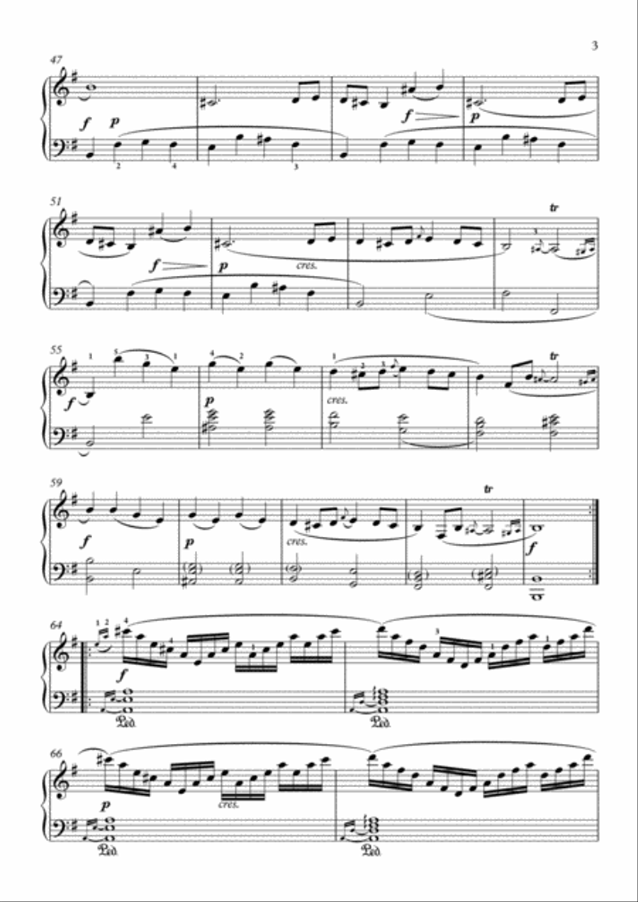 Scarlatti-Sonata in e-minor L.275 K.394(piano) Piano Solo scores gallery preview page 4