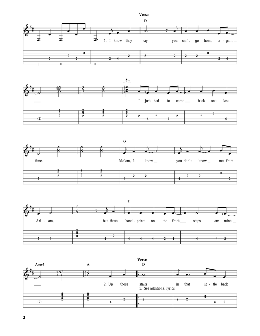 The House That Built Me Acoustic Guitar scores gallery preview page 2