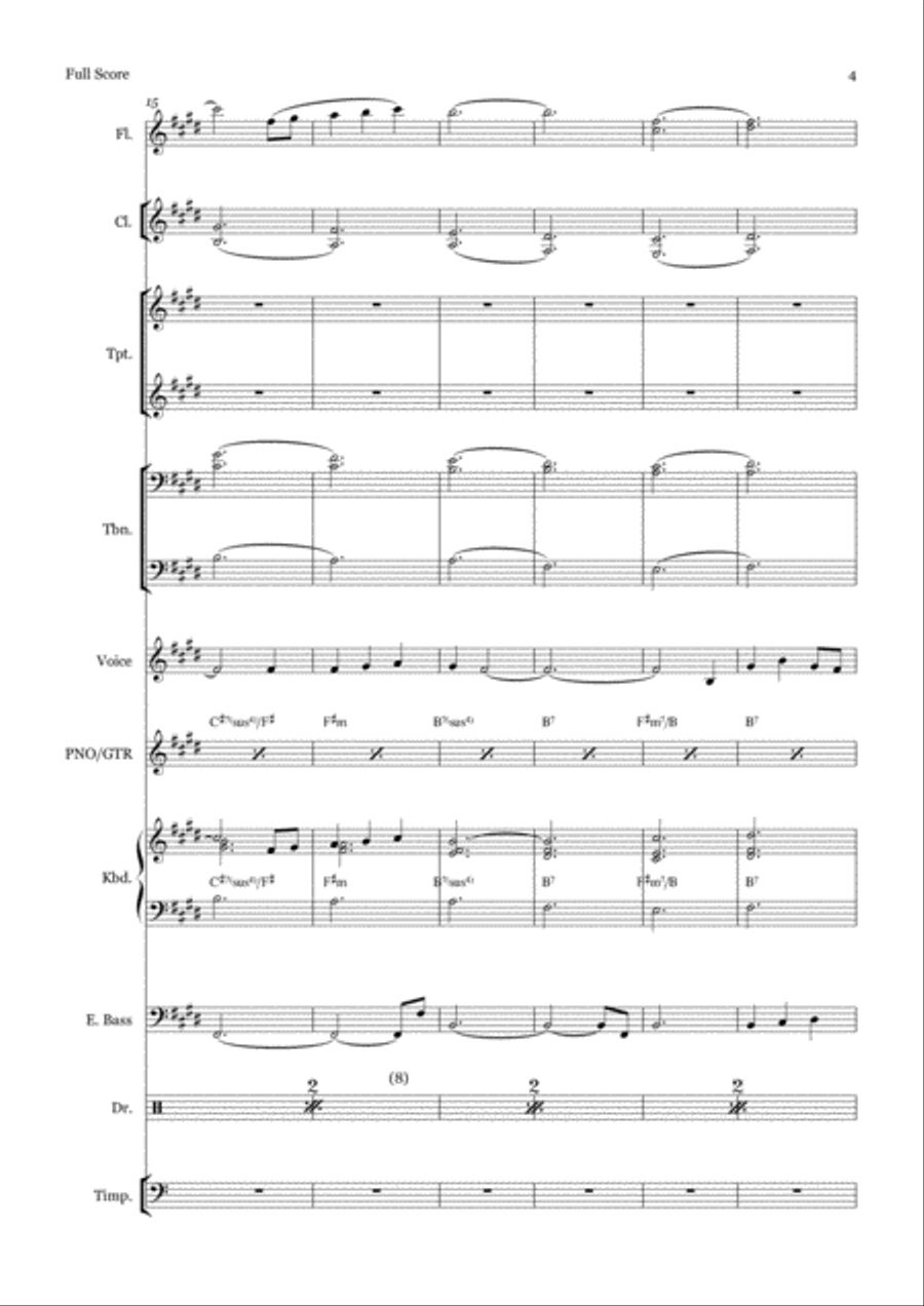 Happy Xmas (War Is Over) Jazz Ensemble scores gallery preview page 4